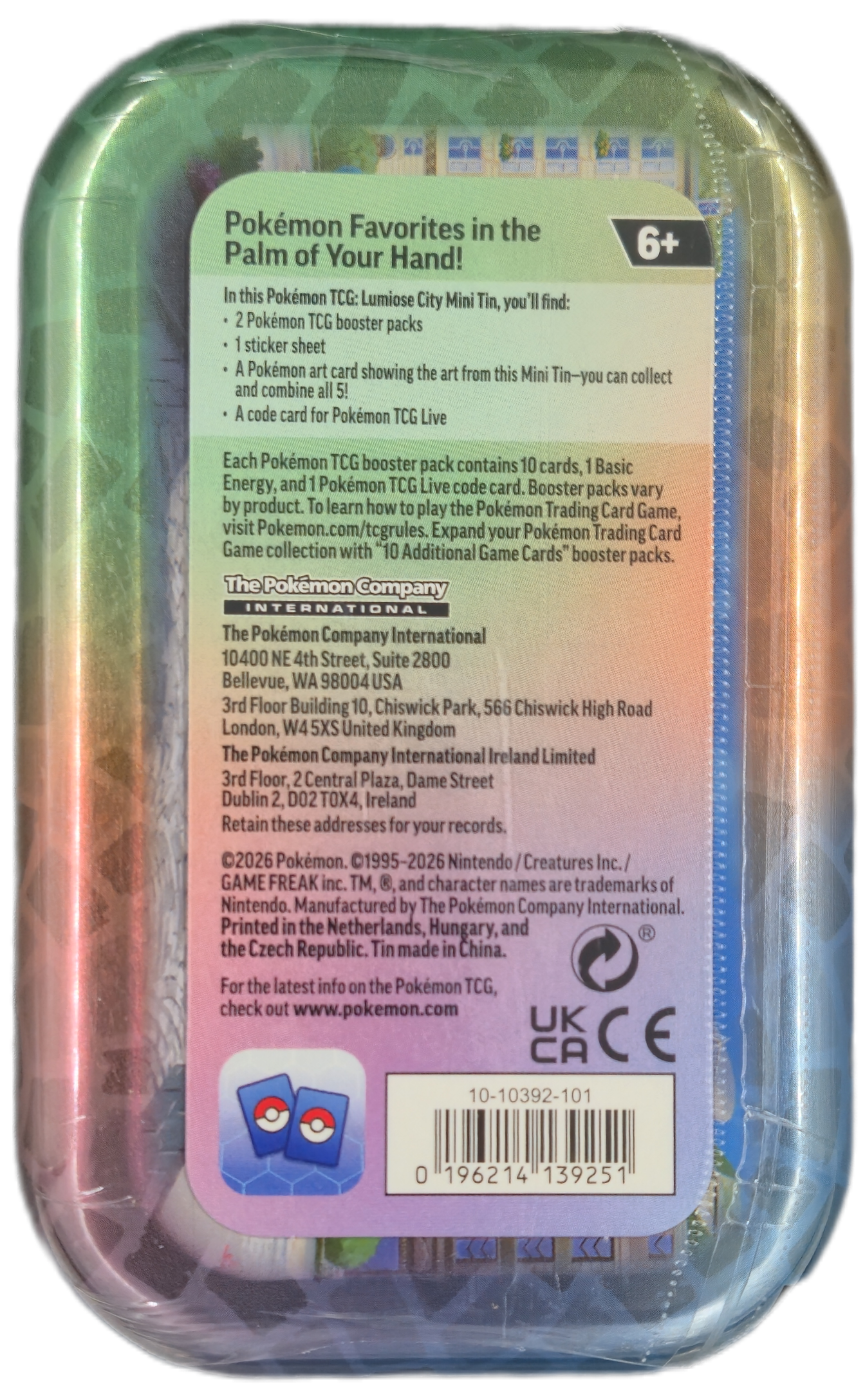 Pokémon TCG: Lumiose City: Mini Tin