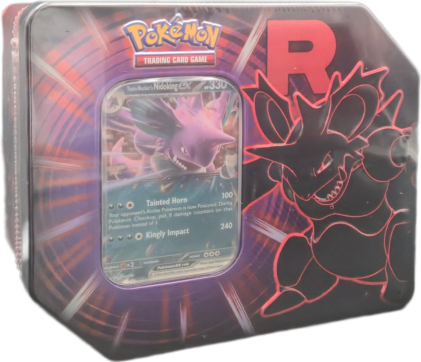 Pokémon Team Rocket Tins: Team Rocket's Nidoking ex Tin (US Version)