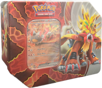 Pokémon Paradox Destinies Tins: Gouging Fire ex Tin (US Version)
