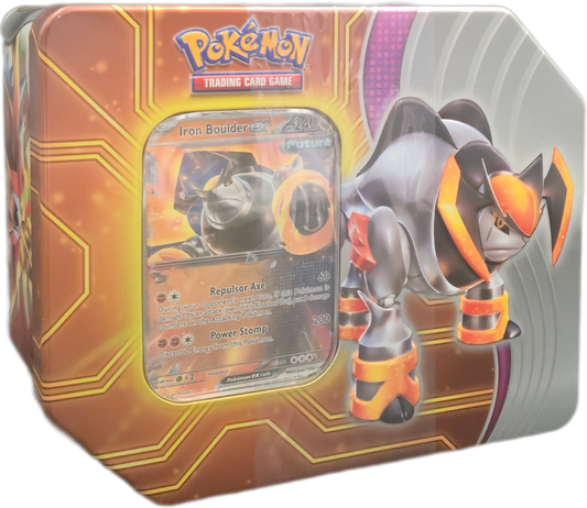 Pokémon Paradox Destinies Tins: Iron Boulder ex Tin (US Version)