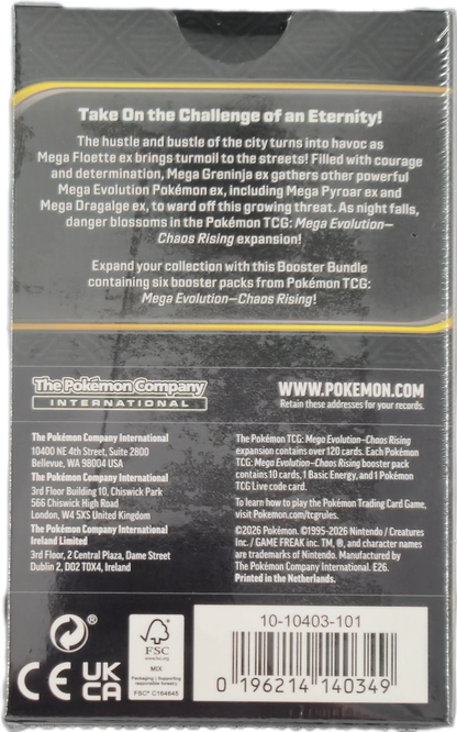 Pokémon Mega Evolution Chaos Rising Booster Bundle