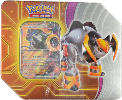 Pokémon Paradox Destinies Tins: Iron Boulder ex Tin (US Version)
