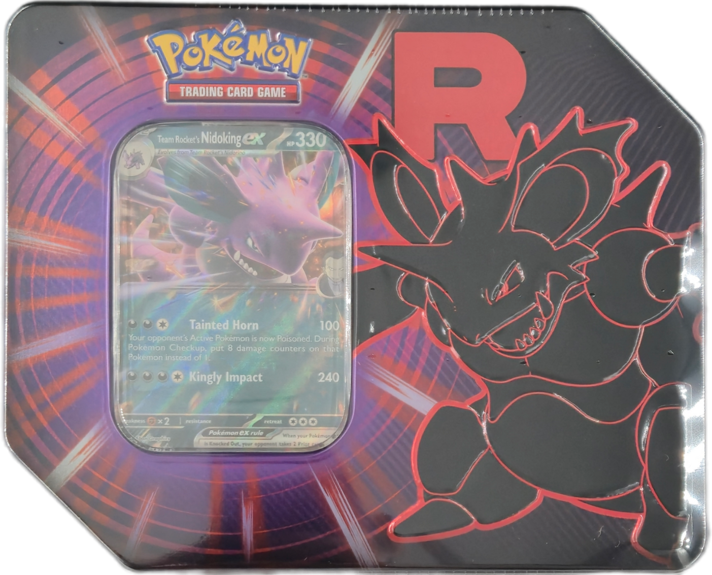 Pokémon Team Rocket Tins: Team Rocket's Nidoking ex Tin (US Version)