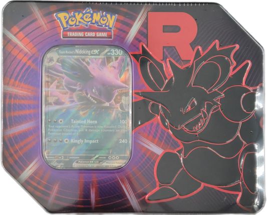 Pokémon Team Rocket Tins: Team Rocket's Nidoking ex Tin (US Version)
