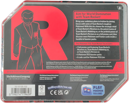 Pokémon Team Rocket Tins: Team Rocket's Mewtwo ex Tin (US Version)