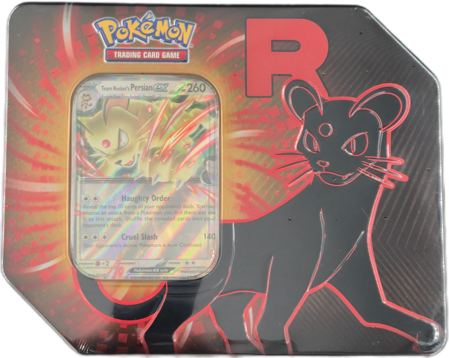 Pokémon Team Rocket Tins: Team Rocket's Persian ex Tin (US Version)