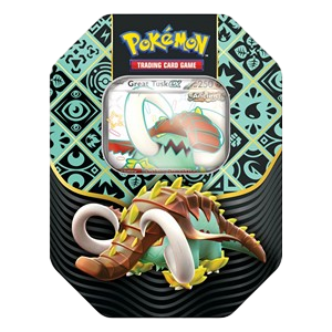 Pokémon Scarlet & Violet Paldean Fates: Great Tusk ex Tin