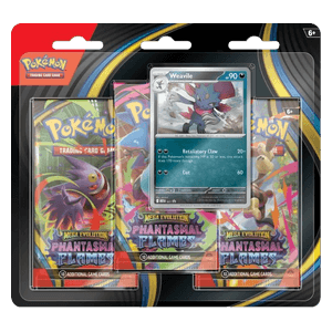 Pokémon Mega Evolution Phantasmal Flames 3-Pack Blister - Weavile