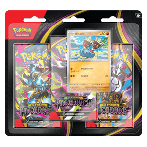 Pokémon Mega Evolution Pitch Black: Binacle 3-Pack Blister