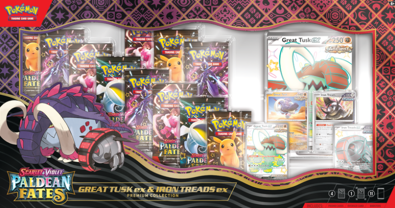 Pokémon Paldean Fates Great Tusk & Iron Treads Box