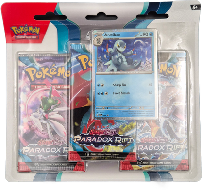 Pokémon Scarlet & Violet Paradox Rift 3-Pack Blister - Arctibax