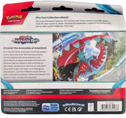 Pokémon Scarlet & Violet Paradox Rift 3-Pack Blister - Arctibax