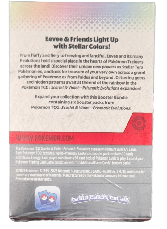 Pokémon Scarlet & Violet Prismatic Evolutions Booster Bundle