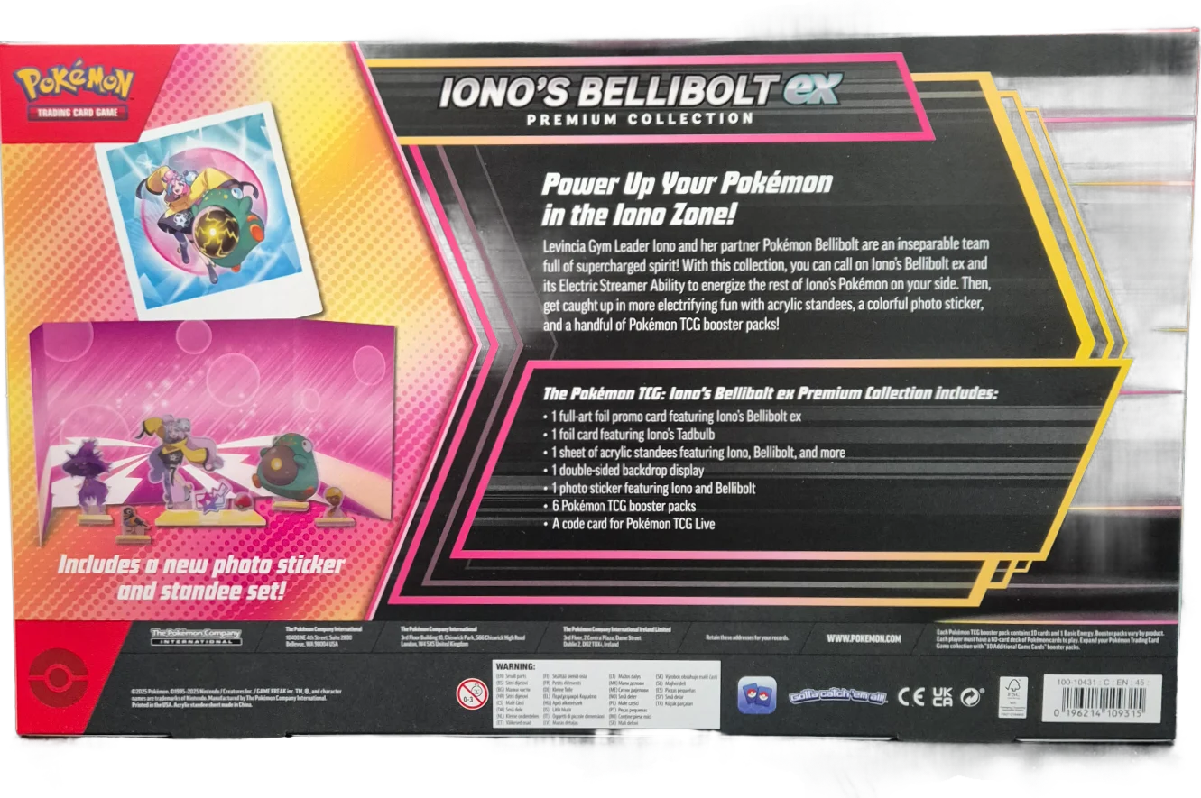 Pokémon Iono's Bellibolt ex Premium Collection