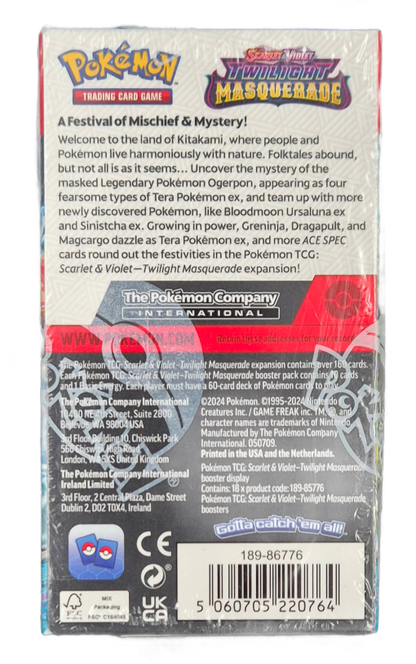 Pokémon Scarlet & Violet Twilight Masquerade Halve Booster Box