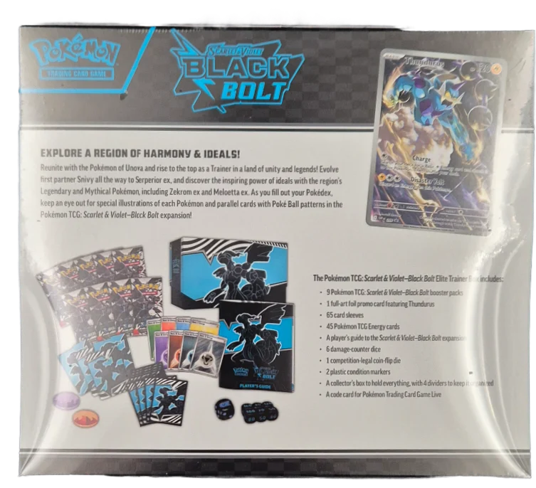 Pokémon Scarlet & Violet Black Bolt Elite Trainer Box SV10.5