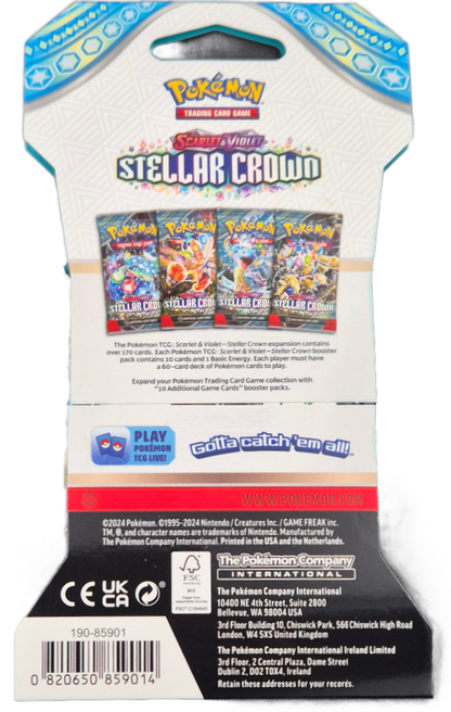 Pokémon Scarlet & Violet Stellar Crown Sleeved Booster