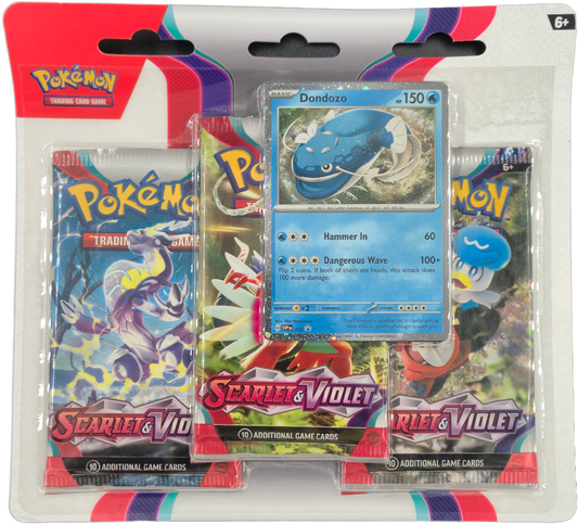 Pokémon Scarlet & Violet 3-Pack Blister - Dondozo