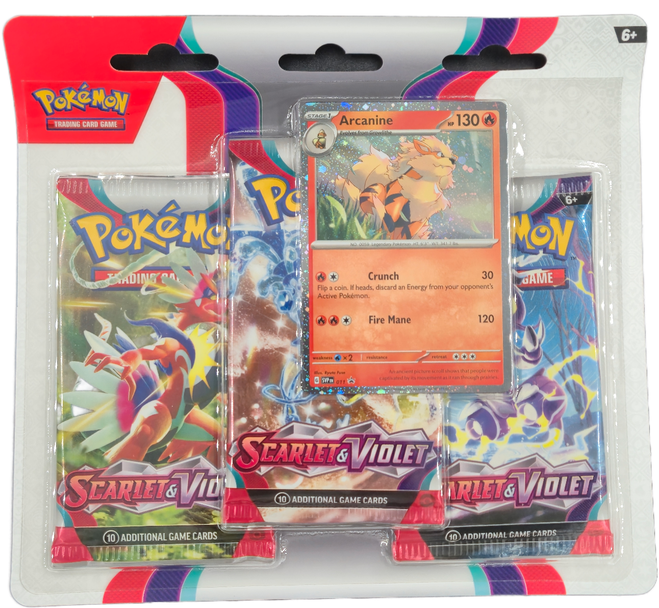 Pokémon Scarlet & Violet 3 Booster Blister Arcanine