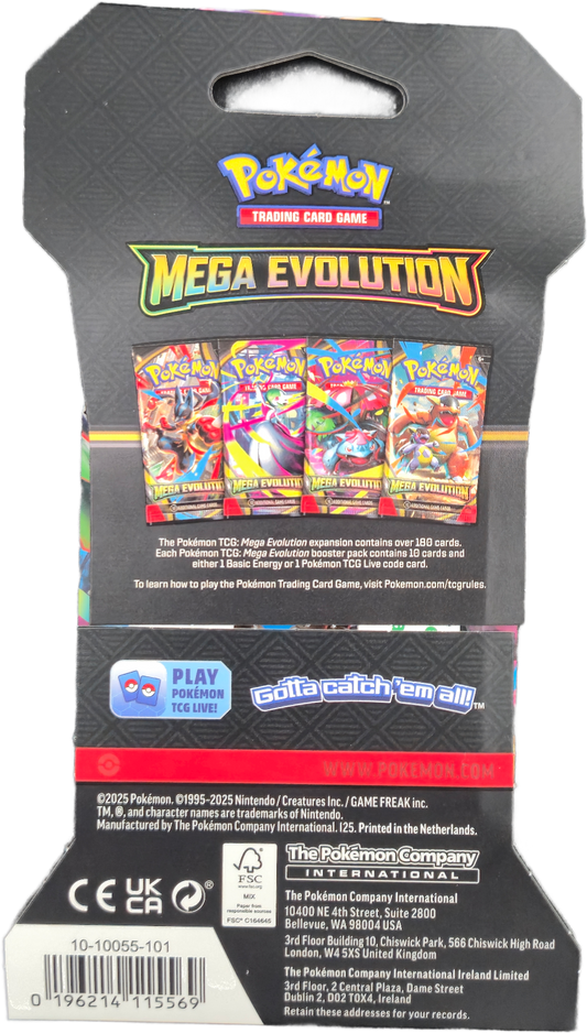 Pokémon Mega Evolution Sleeved Booster